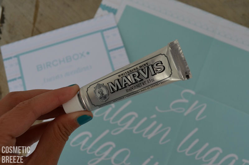 BIRCHBOX de Agosto 2015 - Nuevas Aventuras - marvis - pasta de dientes mentolada blanqueadora