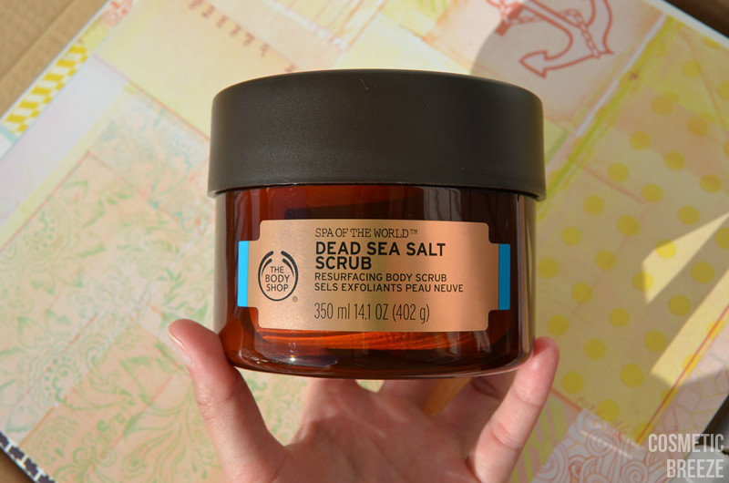 the body shop - spa of the world - dead sea salt scrub portada tamaño enorme del envase