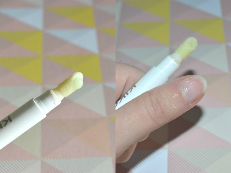 KIKO nail cuticle scrub pen - rotulador exfoliante para cuticulas - textura (2)