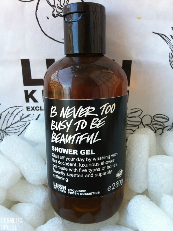 lush kitchen - productos terminados - B Never Too Busy To Be Beautiful envase