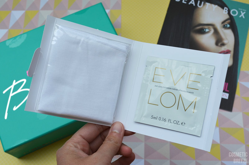 Lookfantastic Beauty Box de Mayo 2016 - Muestra limpiadora EVE LOM con muselina