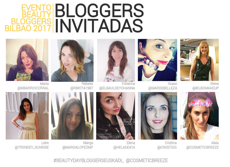 evento beauty bloggers bilbao 2017 bloggers invitadas