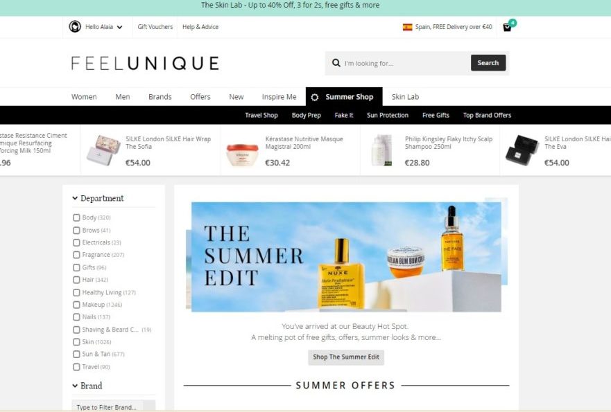 Feelunique Summer Shop Online