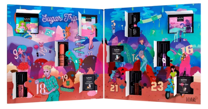 Calendario de adviento de NYX 2018 Sugar Trip - NYX Beauty Advent Calendar