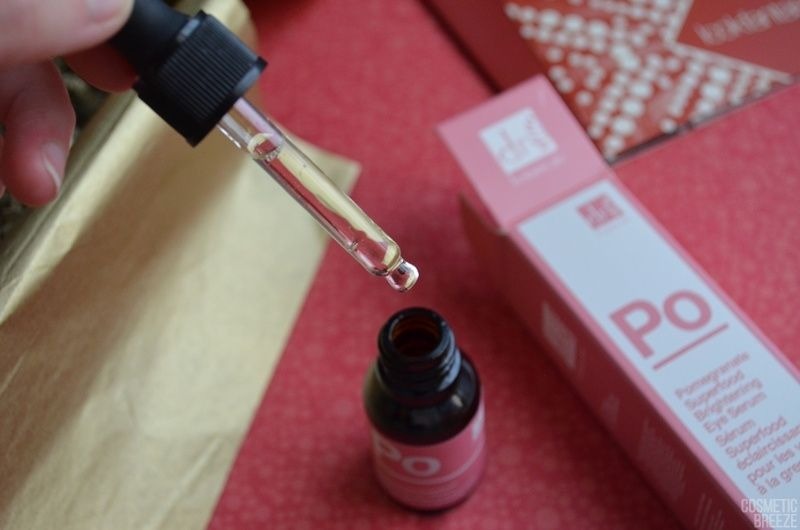 Lookfantastic Beauty Box de Diciembre 2018 Unboxing Christmas Edition - Dr Botanical Pomegranate Superfood Brightenings Eye Serum Textura